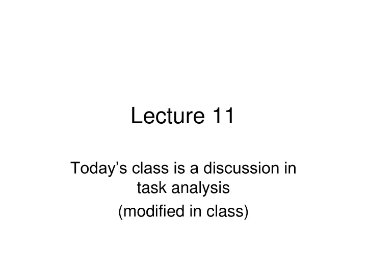 lecture 11