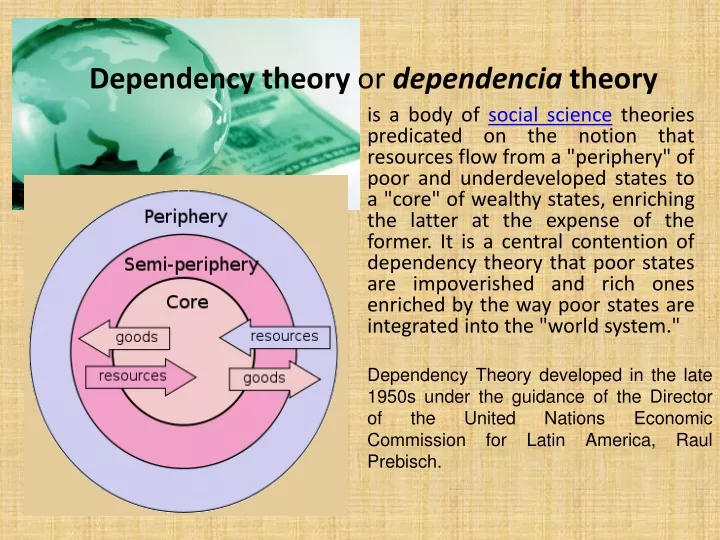 dependency theory or dependencia theory