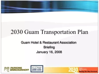 2030 Guam Transportation Plan