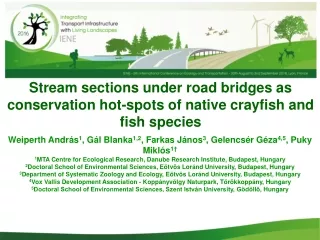 Stream sections under road bridges as conservation hot-spots of native crayfish and fish species