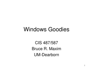 Windows Goodies