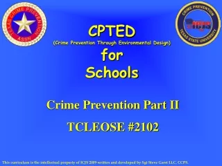 CPTED (Crime Prevention Through Environmental Design) for Schools