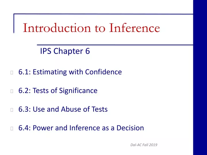 introduction to inference