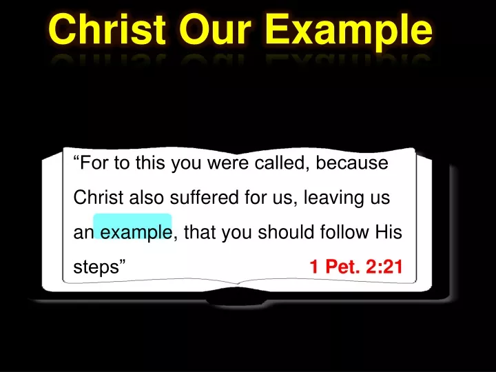 christ our example