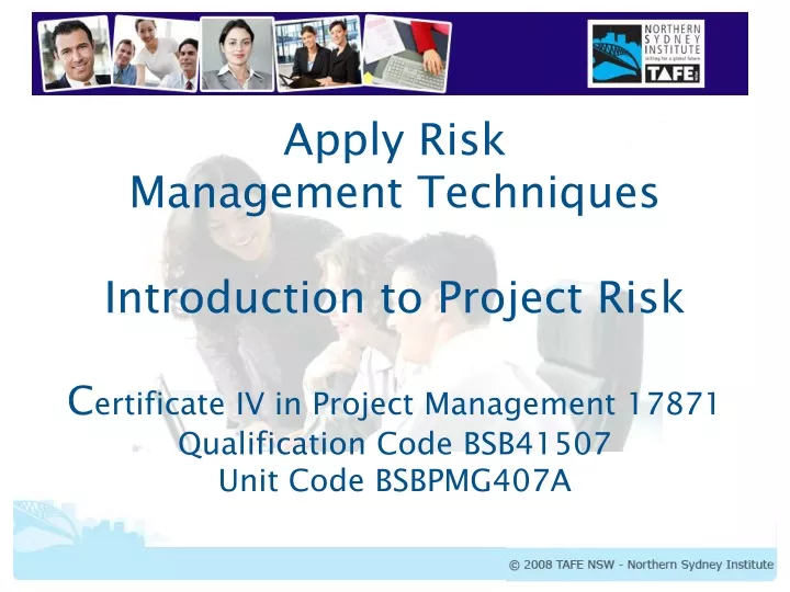 apply risk management techniques introduction