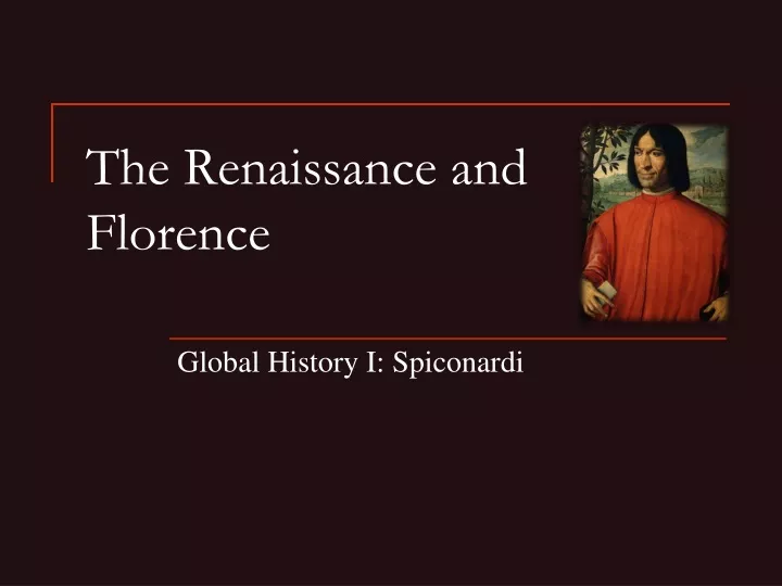 the renaissance and florence