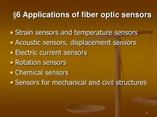 §6 Applications of fiber optic sensors