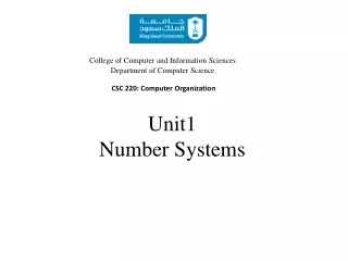Unit1  Number Systems