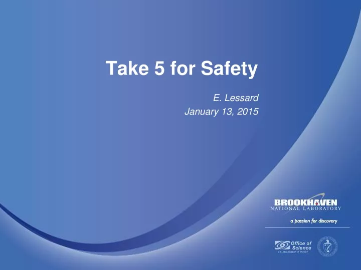 take 5 for safety