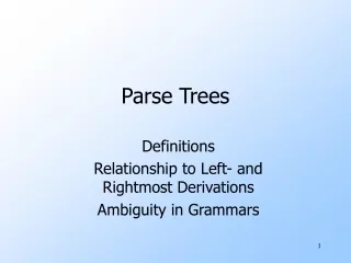 Parse Trees