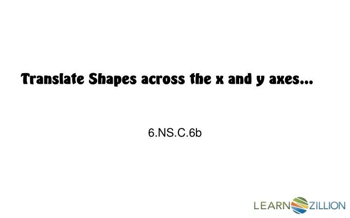 translate shapes across the x and y axes