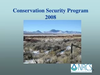 Conservation Security Program 2008