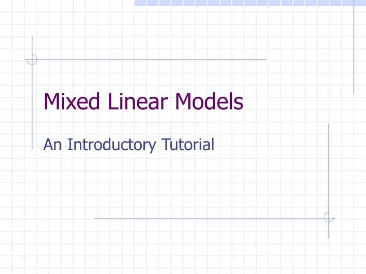 mixed linear models