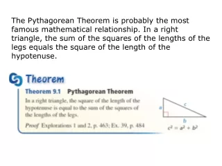 Example 1: Using the Pythagorean Theorem