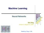 Neural Networks and Perceptrons in Machine Learning - slide 1
