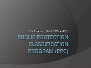 Public Protection Classification Program (PPC)