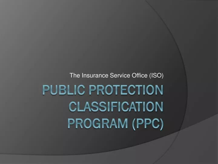 the insurance service office iso