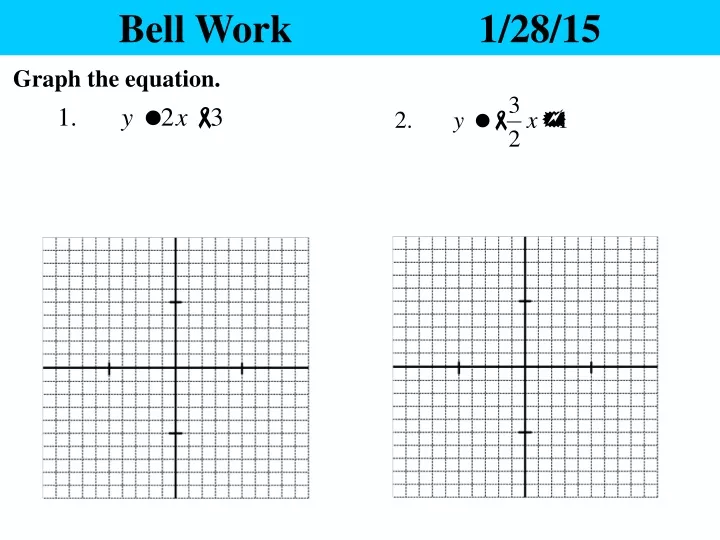 bell work 1 28 15