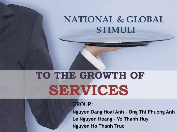 to the growth of services