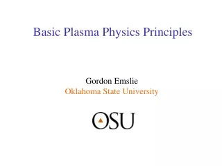 Basic Plasma Physics Principles