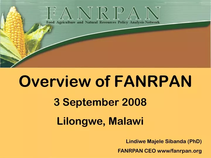 overview of fanrpan