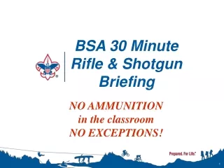 BSA 30 Minute Rifle &amp; Shotgun Briefing