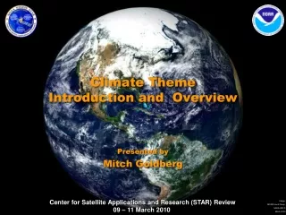 Climate Theme Introduction and  Overview