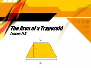 The Area of a Trapezoid Lesson 11.3