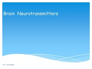 Brain  Neurotransmitters