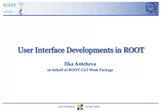 User Interface Developments in ROOT