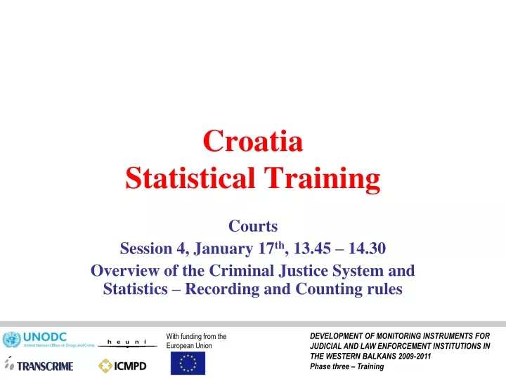 croatia statistical training