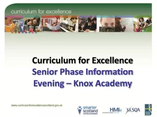 Curriculum for Excellence Senior Phase Information Evening – Knox Academy