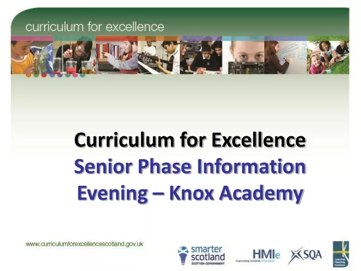 curriculum for excellence senior phase