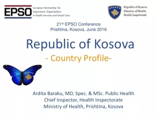 Republic of  Kosova - Country Profile-