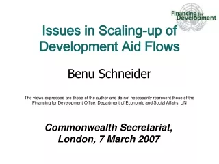 Commonwealth Secretariat, London, 7 March 2007