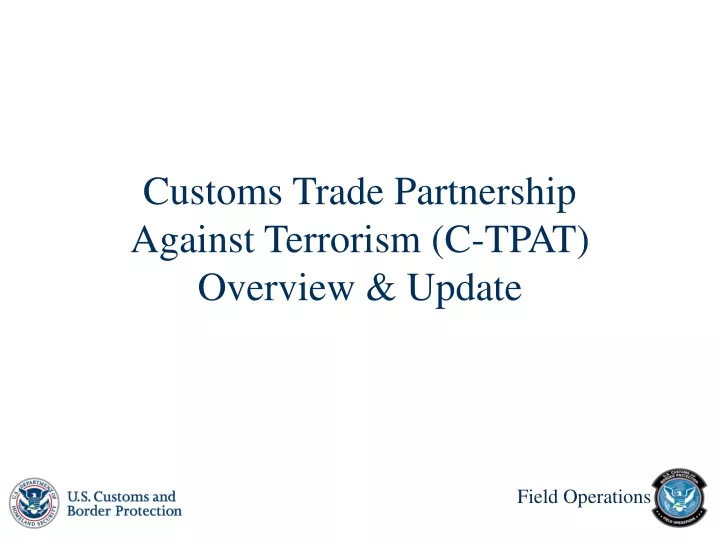 customs trade partnership against terrorism