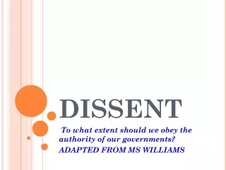 dissent