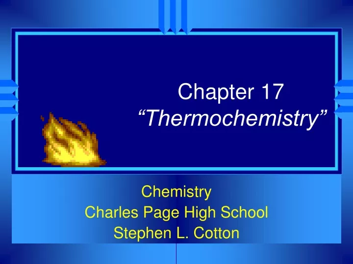 chapter 17 thermochemistry