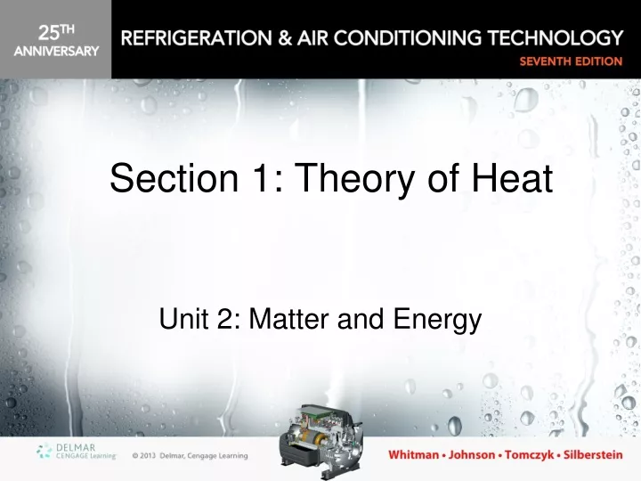 section 1 theory of heat