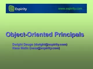 Object-Oriented Principals
