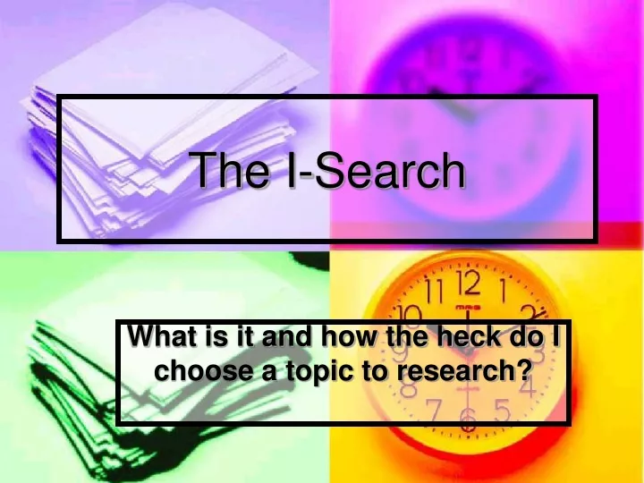 the i search