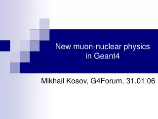 New muon-nuclear physics in Geant4