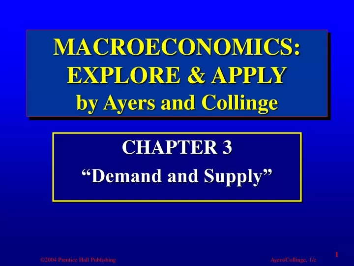 macroeconomics explore apply by ayers and collinge