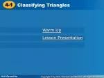 Triangle Classification and Measurements - slide 1