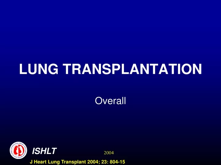 lung transplantation