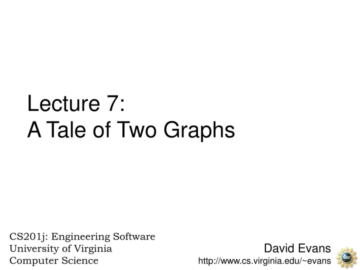 david evans http www cs virginia edu evans