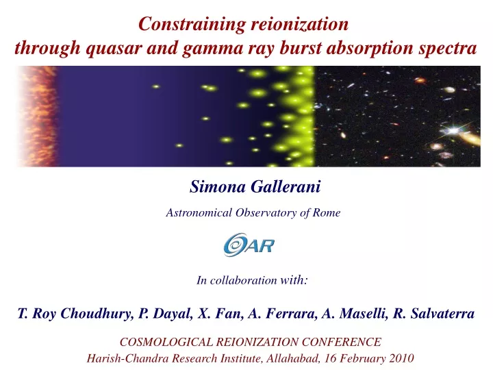 constraining reionization through quasar