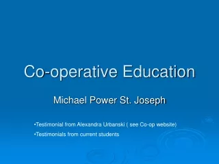 Co-operative Education
