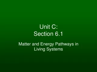 Unit C: Section 6.1
