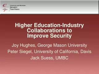 Higher Education-Industry Collaborations to  Improve Security